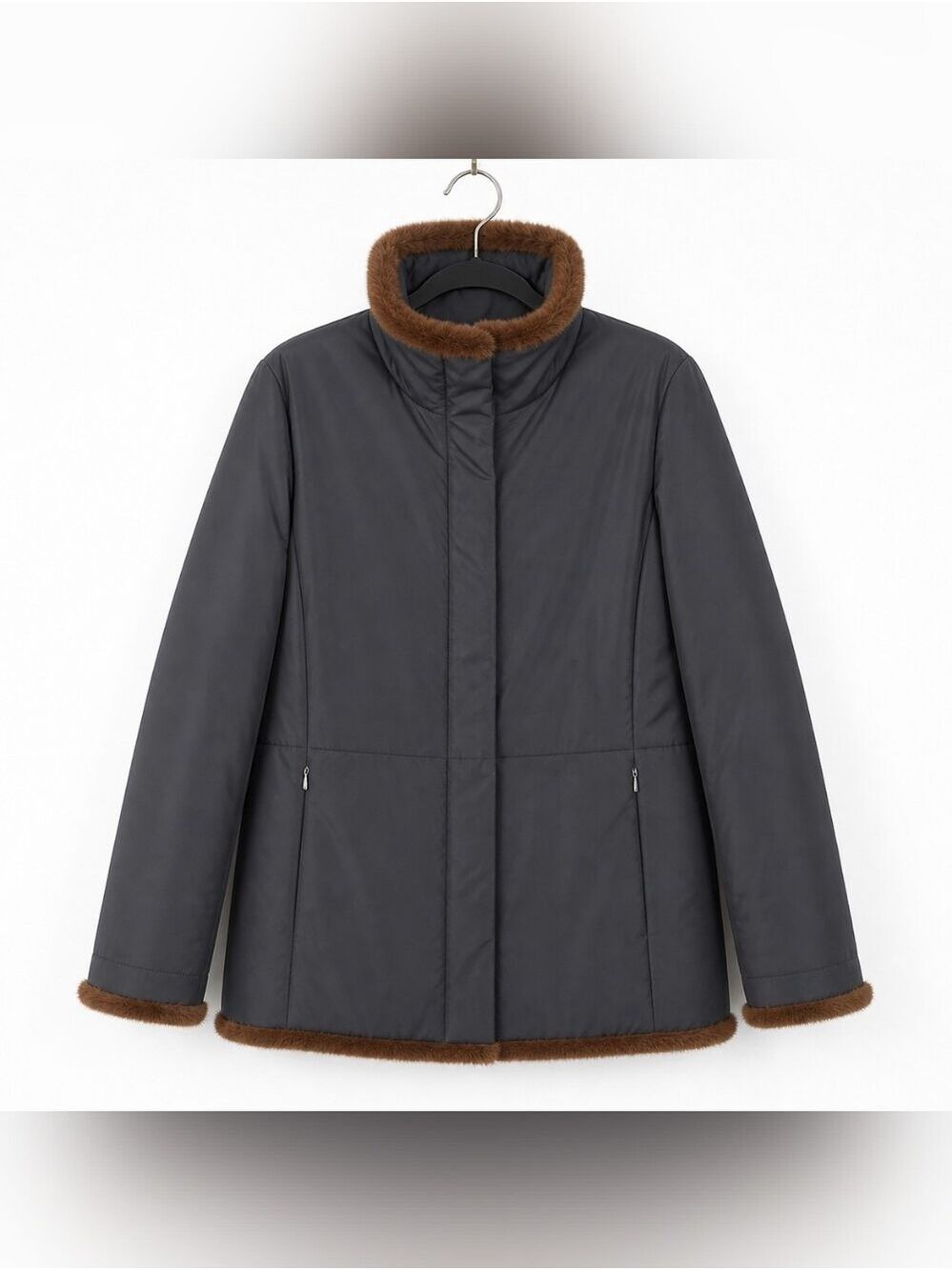 Andrew Marc Black Quilted Jacket Womens Large Thermolite